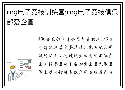 rng电子竞技训练营;rng电子竞技俱乐部爱企查